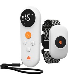 GroovyPets 550-yard Remote Dog Training Shock Collar, One Size, White