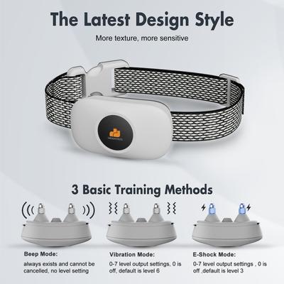 Show full view: GroovyPets 550-yard Remote Dog Training Shock Collar, One Size, White slide 5 of 11