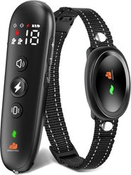 GroovyPets 550-Yard Remote Dog Training Shock Dog Collar, Black slide 1 of 8