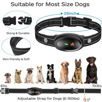 Show full view: GroovyPets 550-Yard Remote Dog Training Shock Dog Collar, Black slide 9 of 10