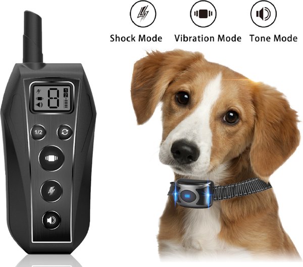 Show full view: GroovyPets 650 Yard Waterproof Dog Training Shock Collar, 1 collar slide 3 of 9