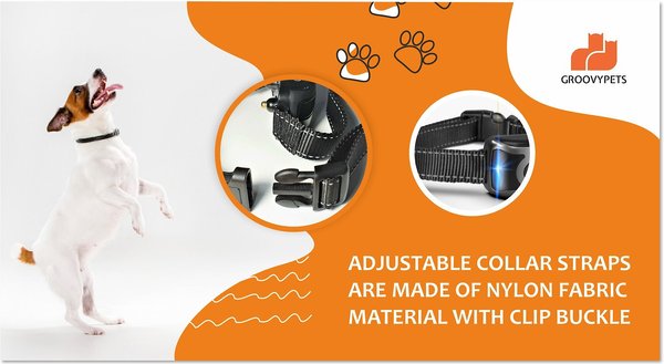 Show full view: GroovyPets 650 Yard Waterproof Dog Training Shock Collar, 1 collar slide 5 of 9
