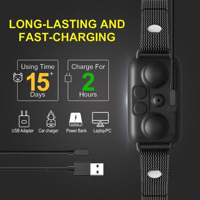 Show full view: GroovyPets Non-Shock Vibration Barking Stopper Automatic Collar Color Screen slide 5 of 10