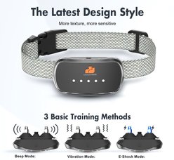 GroovyPets Rechargeable Waterproof Bark Control Training Dog Collar, One Size, Black slide 2 of 8