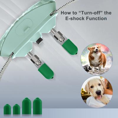 Show full view: GroovyPets Rechargeable Waterproof Bark Control Training Dog Collar, One Size, Green slide 8 of 11