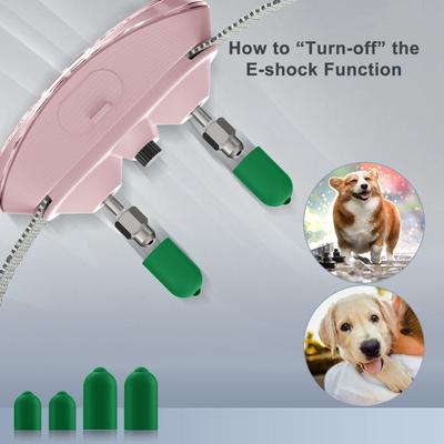 Show full view: GroovyPets Rechargeable Waterproof Bark Control Training Dog Collar, One Size, Pink slide 6 of 10