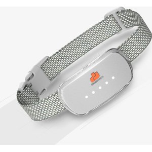 GroovyPets Rechargeable Waterproof Bark Control Training Dog Collar, One Size, White