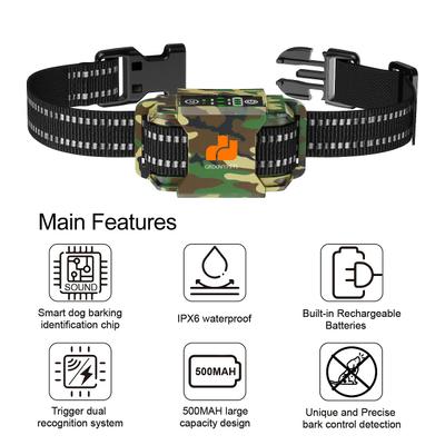 Show full view: GroovyPets Rechargeable Waterproof Barking Control Automatic Anti Bark Dog Collar slide 3 of 9