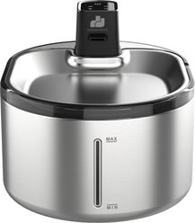 GroovyPets Stainless Steel Cordless Rechargeable Dog & Cat Water Fountain, 152-oz