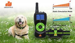 GroovyPets Three-Dog Kit 800 Yard Waterproof Long-Life Rechargable Remote Dog Training Shock Collar System slide 2 of 9