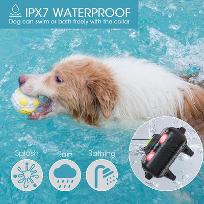 Show full view: GroovyPets Three-Dog Kit 800 Yard Waterproof Long-Life Rechargable Remote Dog Training Shock Collar System slide 7 of 11