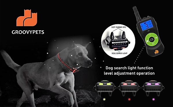 Show full view: GroovyPets Three-Dog Kit 800 Yard Waterproof Long-Life Rechargable Remote Dog Training Shock Collar System slide 8 of 11