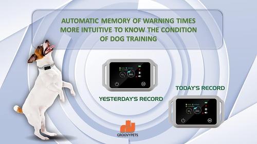 Show full view: GroovyPets Touchscreen Automatic Bark Collar Intelligent Bark Deterrent Dog Collar slide 4 of 12