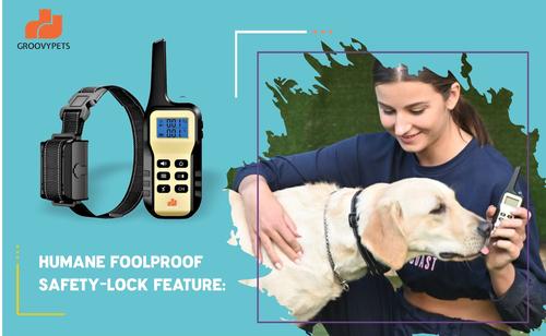 Show full view: GroovyPets Two-Dog Set 1100 Yard Auto Anti Bark, Humane Beep, Vibration, Static Shock Waterproof Rechargeable Dog Training Shock Collar System slide 5 of 9