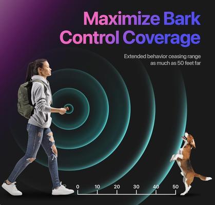 Show full view: GroovyPets Ultrasonic Bark Deterrent Dog Training Device, Black slide 3 of 8