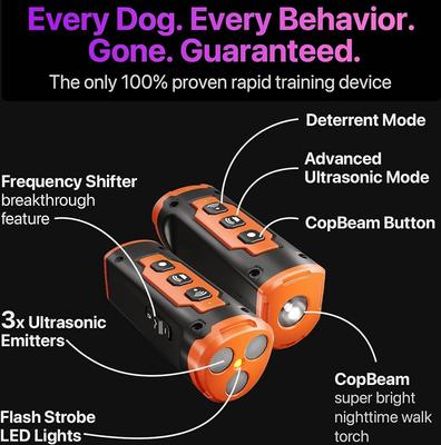 GroovyPets Ultrasonic Bark Deterrent Dog Training Device
