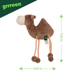 Grrreen Camel Plush Cat Toy with Catnip, Brown, Small slide 2 of 5