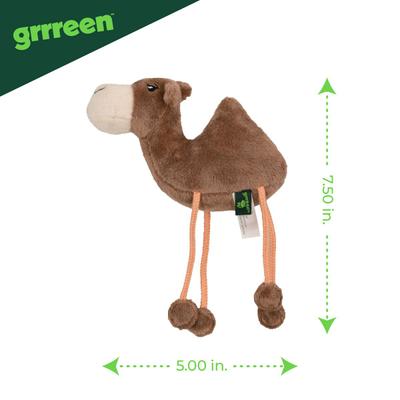 Show full view: Grrreen Camel Plush Cat Toy with Catnip, Brown, Small slide 3 of 6