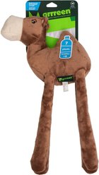 Grrreen Camel Squeaky Plush Dog Toy, Brown, Medium