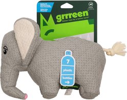 Grrreen Elephant Squeaky Plush Dog Toy, Large