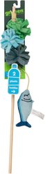 Grrreen Fish Teaser Cat Toy with Catnip, Multi, Small