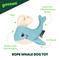Show in main carousel: Grrreen Rope Whale Squeaky Plush Dog Toy, Medium slide 3 of 7