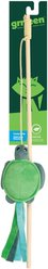 Grrreen Turtle Teaser Cat Toy with Catnip, Green, Small
