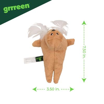 Show full view: Grrreen Walrus Plush Cat Toy with Catnip, Brown, Small slide 2 of 5