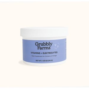 Grubbly Farms Vitamins + Electrolytes Poultry Powder Supplement, 30-g jar