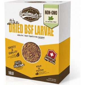 GRUBMASTER Dried Black Soldier Fly Larvae Bird Treat, 10-lb bag