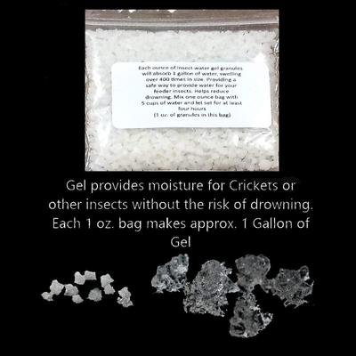 Show full view: G&T Country Living LLC Cricket & Dubia Roach Chow Watergel Crystals Reptile Food, 2-lb bag slide 3 of 5