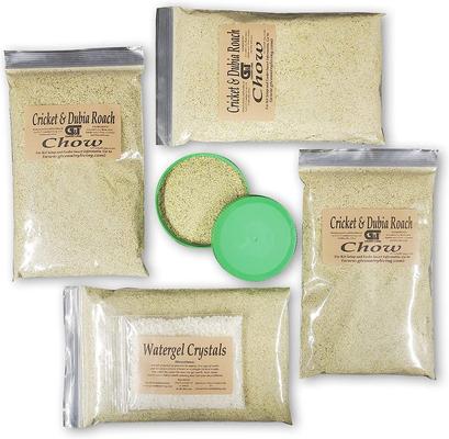 Show full view: G&T Country Living LLC Cricket & Dubia Roach Chow Watergel Crystals Reptile Food, 4-lb bag slide 2 of 6