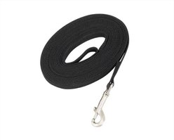 Guardian Gear Cotton Web Training Dog Lead, 30-ft, Black