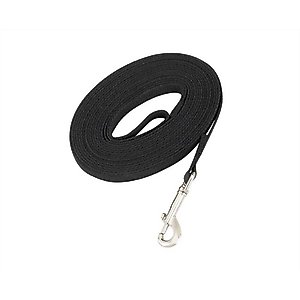 Guardian Gear Cotton Web Training Dog Lead, 30-ft, Black
