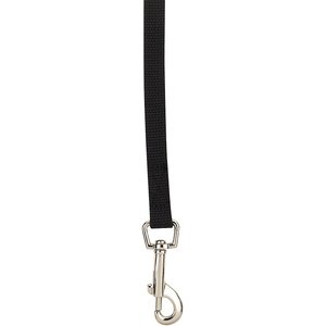 Guardian Gear Cotton Web Training Dog Lead, Black, 20-ft