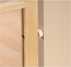 GuardMasterIII Wood Slat Standard Pressure Mounted Dog Gate, Natural slide 2 of 3