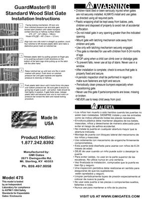 Show full view: GuardMasterIII Wood Slat Standard Pressure Mounted Dog Gate, Natural slide 3 of 3