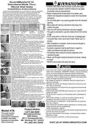 Show full view: GuardMasterIII Wood Slat Standard Walk-Thru, Natural slide 4 of 4