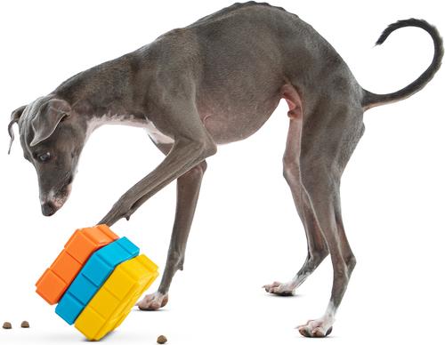 Show full view: GURU Dog-X-Cube Interactive Treat Dispensing Dog Toy, Medium slide 4 of 9