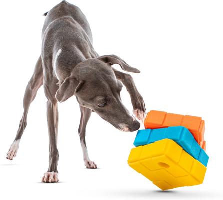 Show full view: GURU Dog-X-Cube Interactive Treat Dispensing Dog Toy, Medium slide 3 of 9