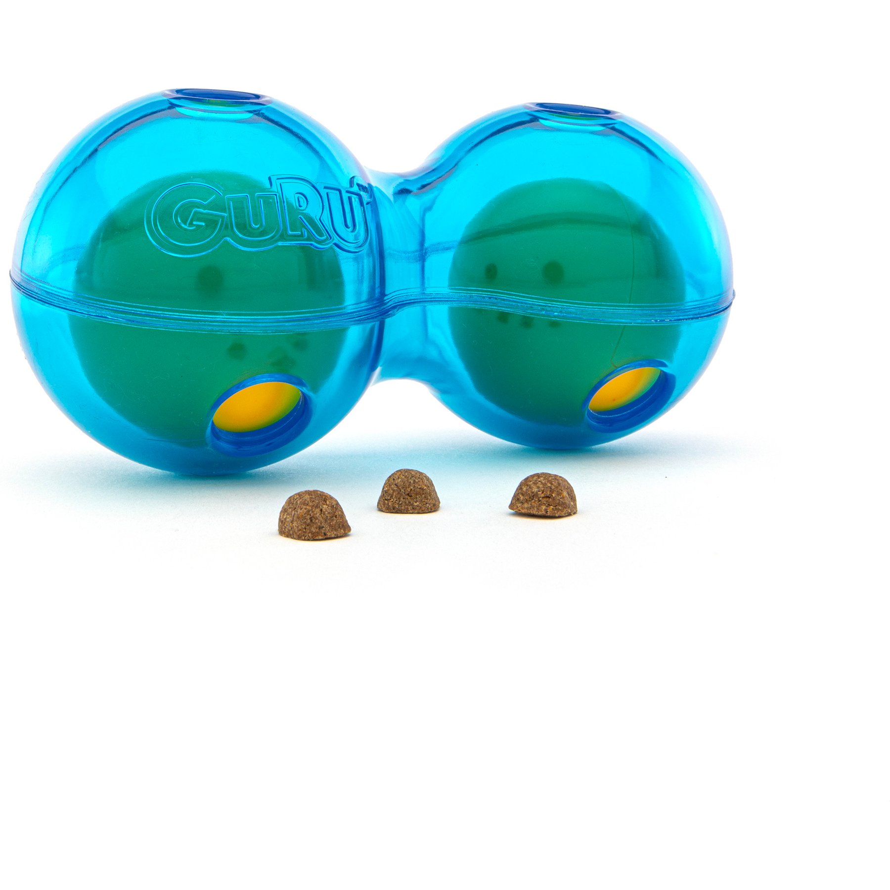 GURU Duo Ball Treat Dispensing Dog Toy, Medium
