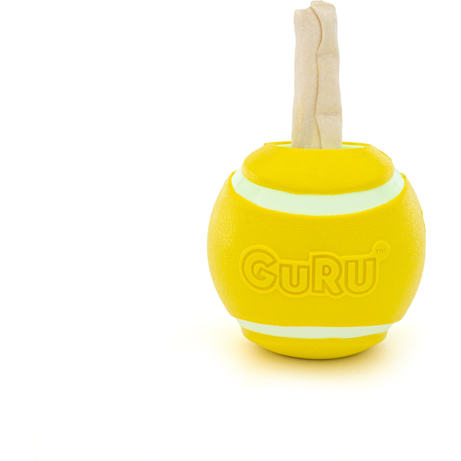 GURU Tennis Treat Holder Ball Dog Toy, Medium