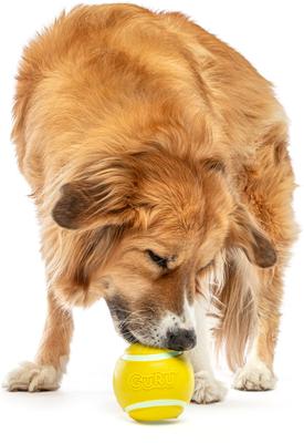Show full view: GURU Tennis Treat Holder Ball Dog Toy, Medium slide 4 of 8