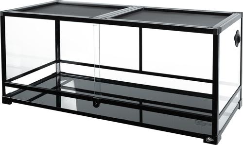 Show full view: GUZZLO Tempered Glass with Double Top Covers Reptile Terrarium, 64-gal slide 2 of 9