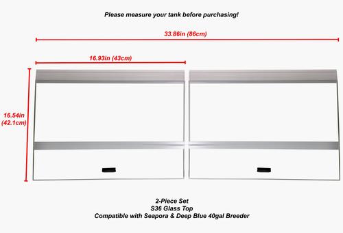 Show full view: H2Pro Glass CanopyS Aquarium Fish Tank Cover slide 3 of 3