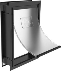 Hakuna Pets Deluxe Aluminum Dog & Cat Door, Black, Small slide 1 of 8