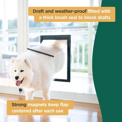 Show full view: Hakuna Pets Deluxe Aluminum Dog & Cat Door, Black, Small slide 5 of 10