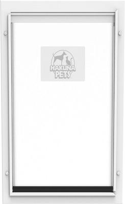 Show full view: Hakuna Pets Deluxe Aluminum Dog & Cat Door, White, X-Large slide 3 of 10