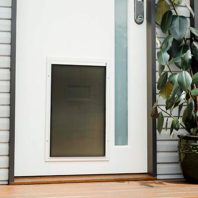 Show full view: Hakuna Pets Deluxe Aluminum Dog & Cat Door, White, X-Large slide 4 of 10