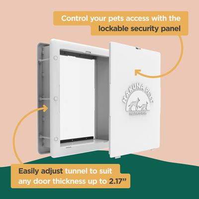 Show full view: Hakuna Pets Essential Dog & Cat Door, White, Small slide 6 of 7